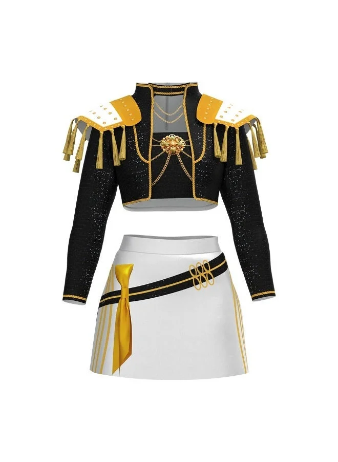 Premium Kpop Inspired Cosplay Performance Outfit for Girls (Stage Costume, Multi-Piece Set) uyekr