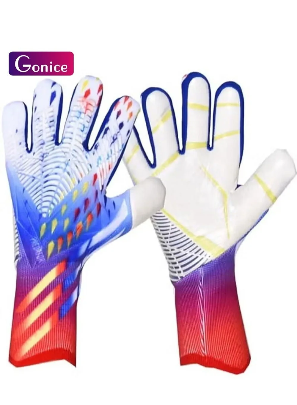 Gonice Professional Soccer Goalkeeper Gloves with Enhanced Grip and Anti-Slip Palm (Adult and Youth, Size 8) h3wdg