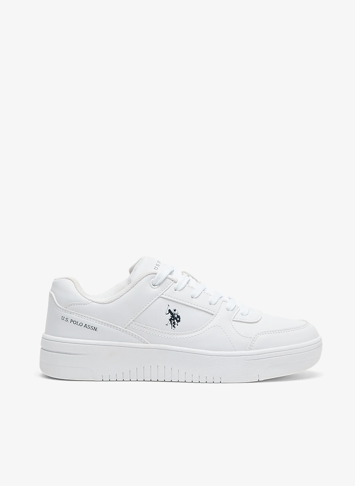 U.S. Polo Assn. Women's Low-Top Sneakers Classic Minimalist Casual Shoes (White, 38 EU) qb9qw