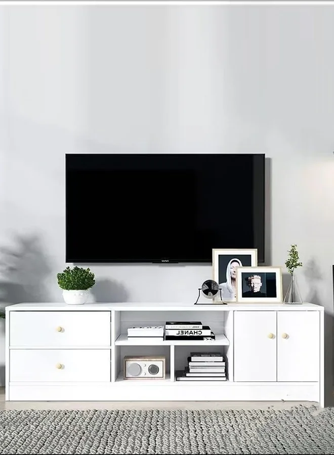 JCB CHIC Modern TV Stand Cabinet with Multifunctional Storage Shelves for Living Room (160 cm) 4lz1y