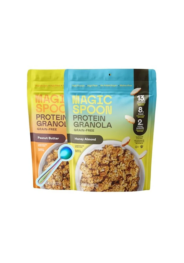 Premium High Protein Granola Mix (Honey Almond & Peanut Butter, 2 Pack) s225b