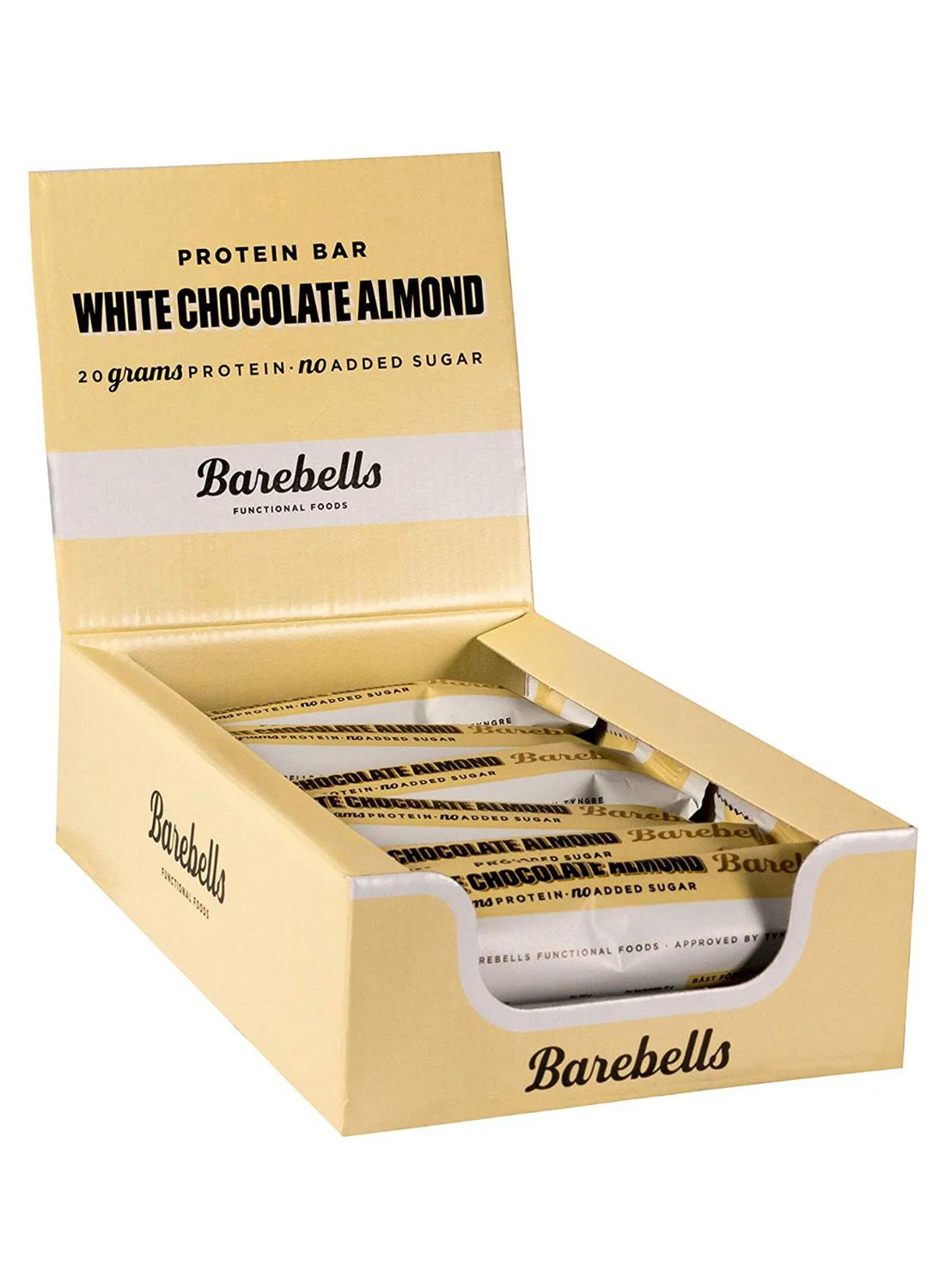 Barebells White Chocolate Almond Protein Bar High-Protein Snack (12 x 55g) h5cwg