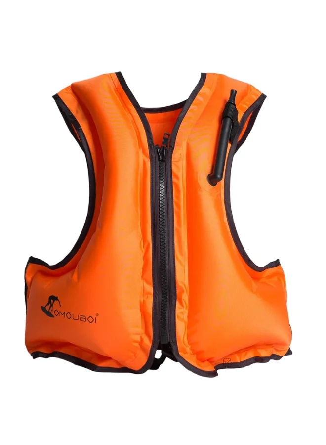 Premium Inflatable Life Jacket for Adults - Lightweight Swimming & Snorkeling Vest with Whistle Valve & Mesh Back (One Size) urcjq