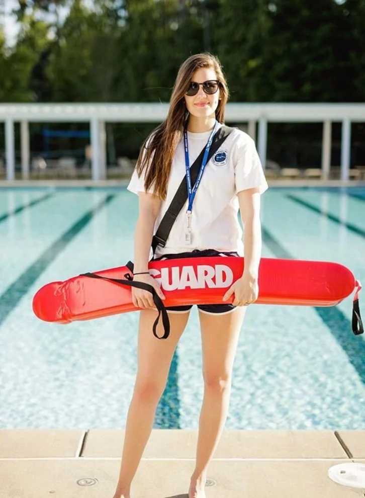Vitacelli Professional Lifeguard Rescue Tube Premium Buoyancy Aid for Pool and Beach Safety (Red, 100 cm) 8rps2
