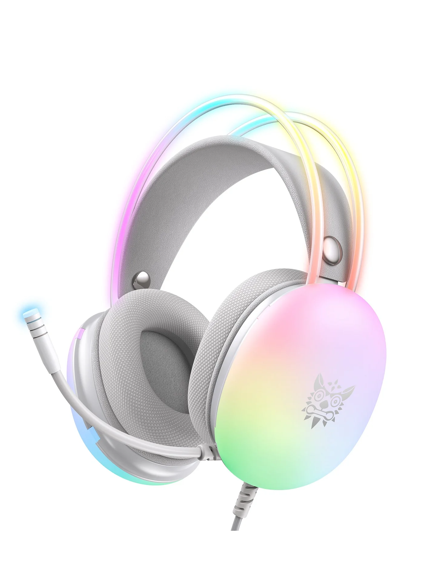 Onikuma X25 Wired Gaming Headset Over-Ear Headphones with Noise-Canceling Microphone for PC and Console (Black) mv2zo