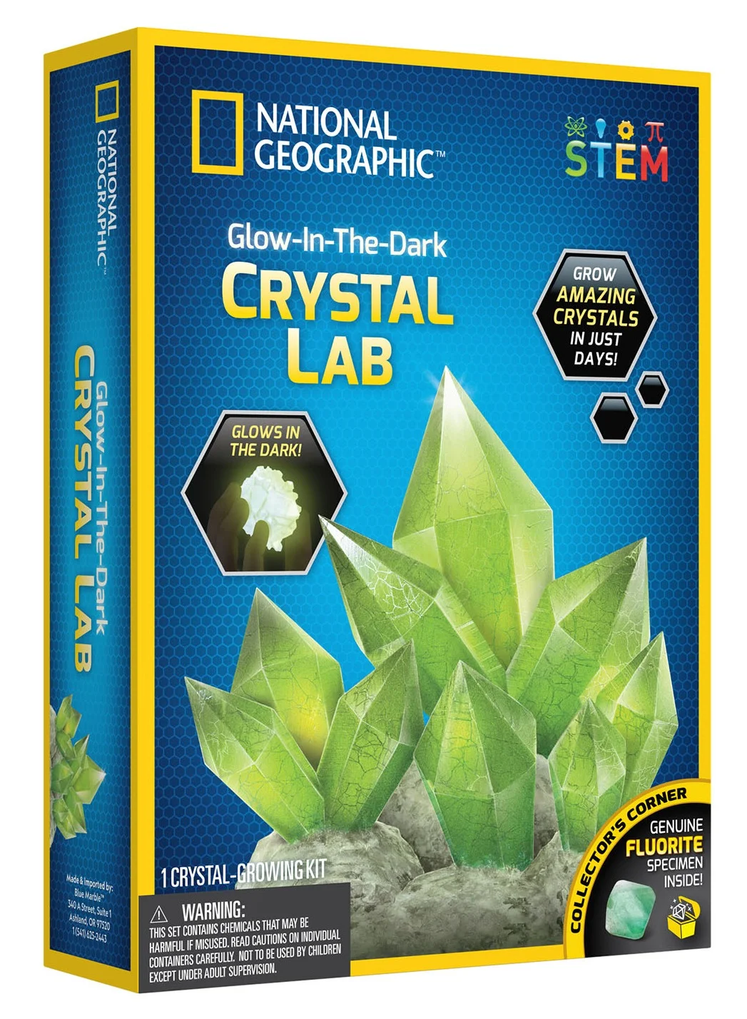 Premium Glow-in-the-Dark Crystal Growing Science Lab Kit (Educational DIY Experiment Set for Kids) 76f73