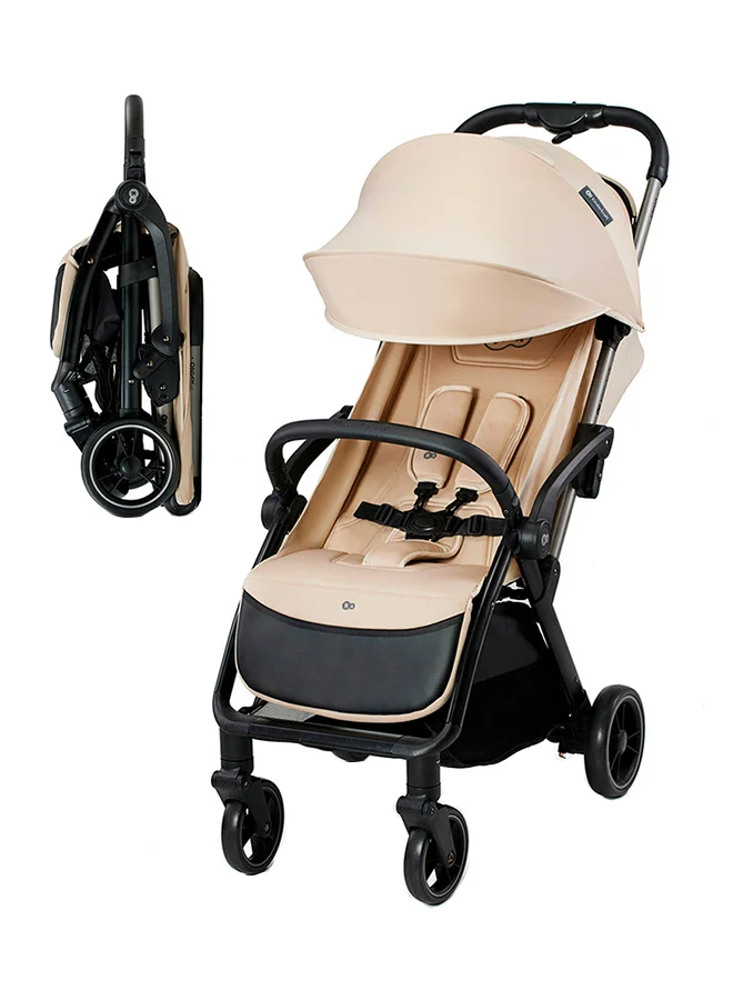 Apino Lightweight Compact Baby Stroller Premium Foldable Travel System (Dune Beige, One Size) 0xnbn