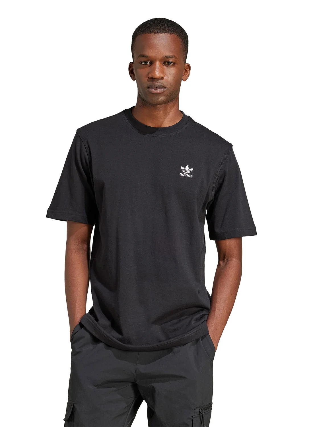 Sport Originals Essential T-Shirt Premium Cotton Crew Neck Tee For Men (Black, Large) 76ye6