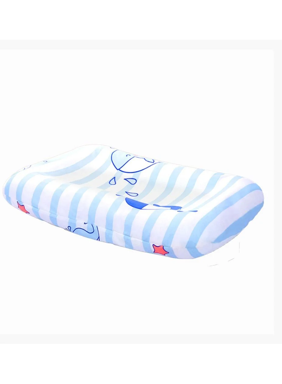 STAR BABiES Printed Changing Pad Soft Cotton Surface for Infants (Blue, 70 x 50 cm) ttshu