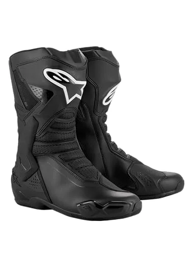 Premium Sport Motorcycle Riding Boots Protective High-Performance Footwear for Men (Black, Size 44) lkqxs