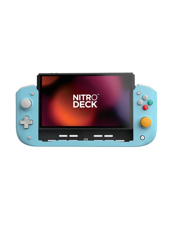 CRKD Nitro Deck Handheld Gaming Controller for Switch (Retro Blue, 1 Pack) f4x2l