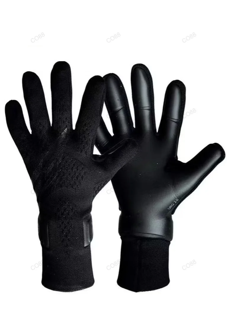CO88 Professional Goalkeeper Gloves with Fingersave Protection for Football Training (Black, Size 9) cz3z9