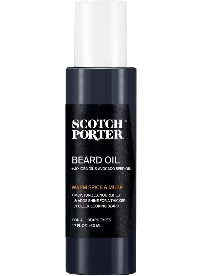 Scotch Porter Smoothing Beard Oil Premium Grooming Formula For Men (50 mL) w9u5y