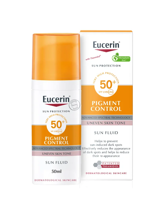 Eucerin Sun Pigment Control Fluid SPF50+ High Protection Sunscreen for Uneven Skin Tone (50 mL) yqju9