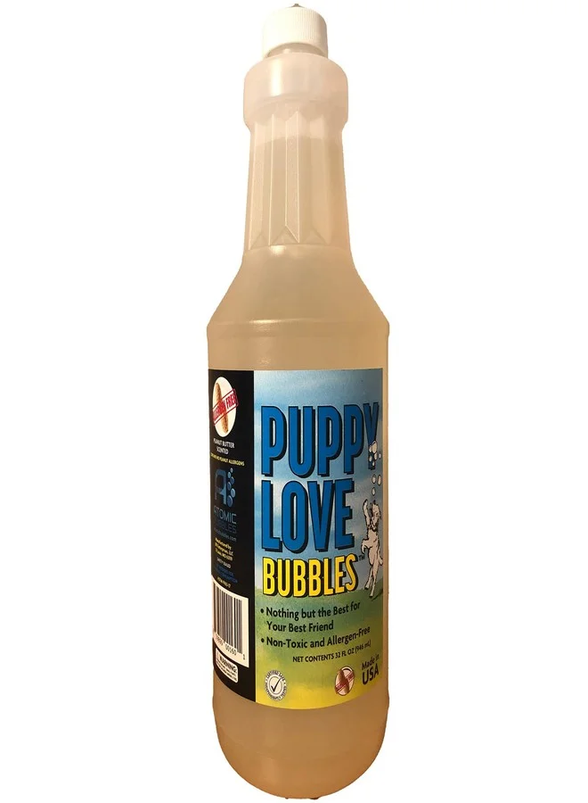 Atomic Bubbles Peanut Butter Scented Bubbles for Dogs (118 mL) gc37x