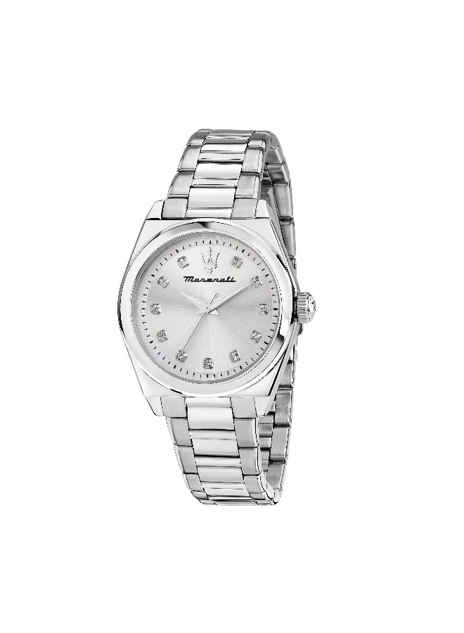 Velocita Women's Analog Quartz Watch Stainless Steel Bracelet (Silver, 36mm) ndr50