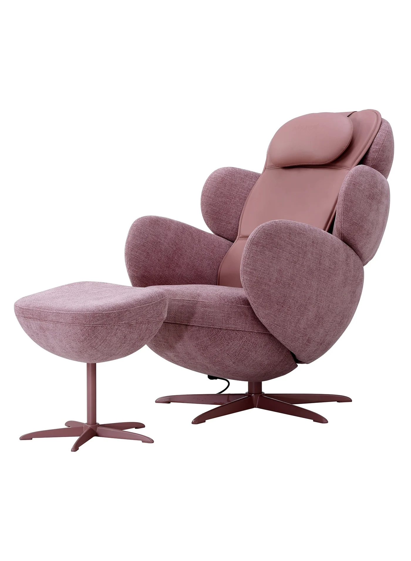 Nourest Auto Recliner Massage Chair with 3D Rollers and Heat Therapy (Pink, 160 cm) 1r9om