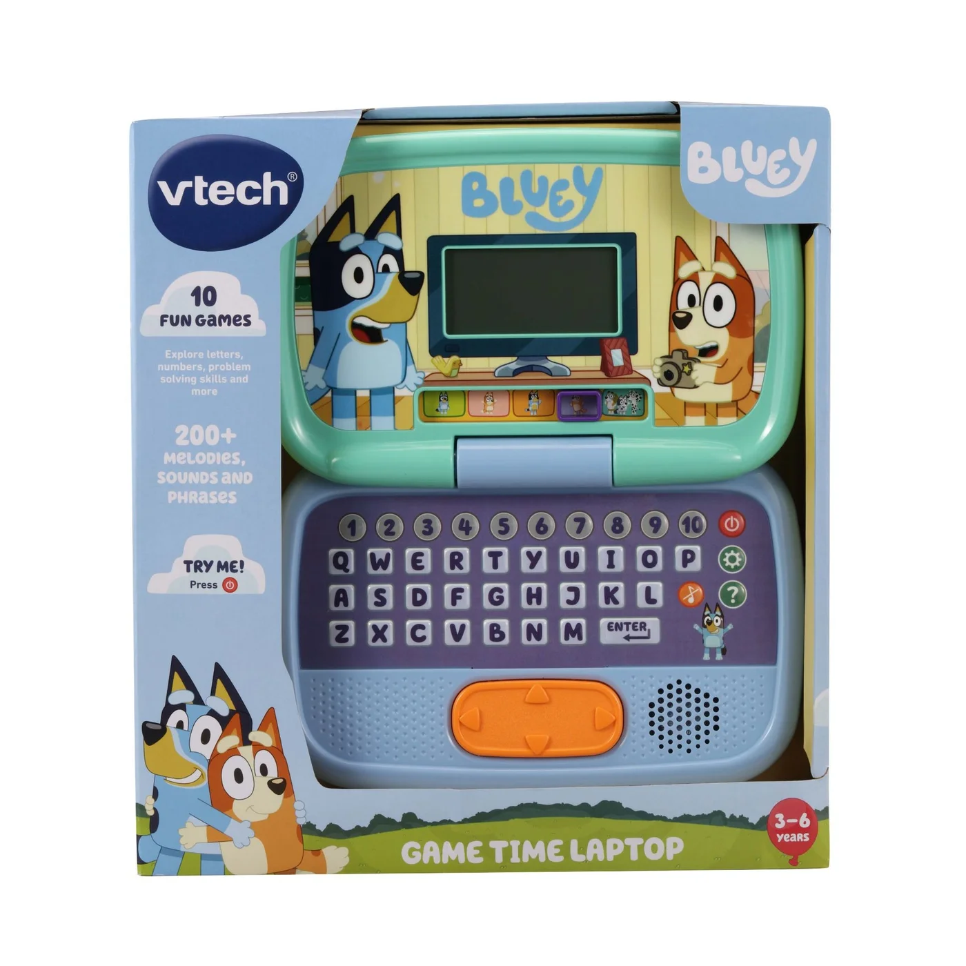 Interactive Learning Laptop Toy for Kids Educational Activity Center (Blue, 25 cm) w6jxa