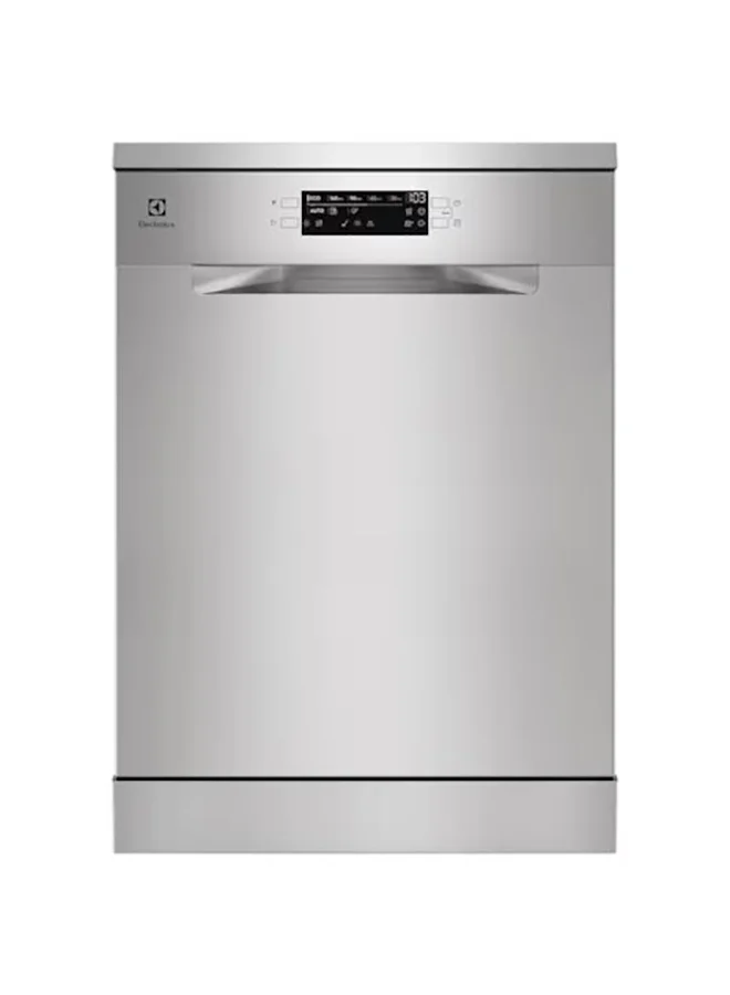 Premium Freestanding Dishwasher 60cm with 14 Place Settings and 8 Programs (Stainless Steel, 1950 W) zxrud