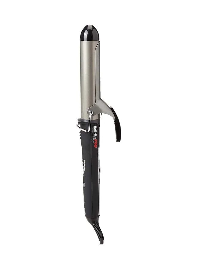 Professional Digital Curling Iron with Titanium-Tourmaline Coating (Silver, 32 mm) k8wdx