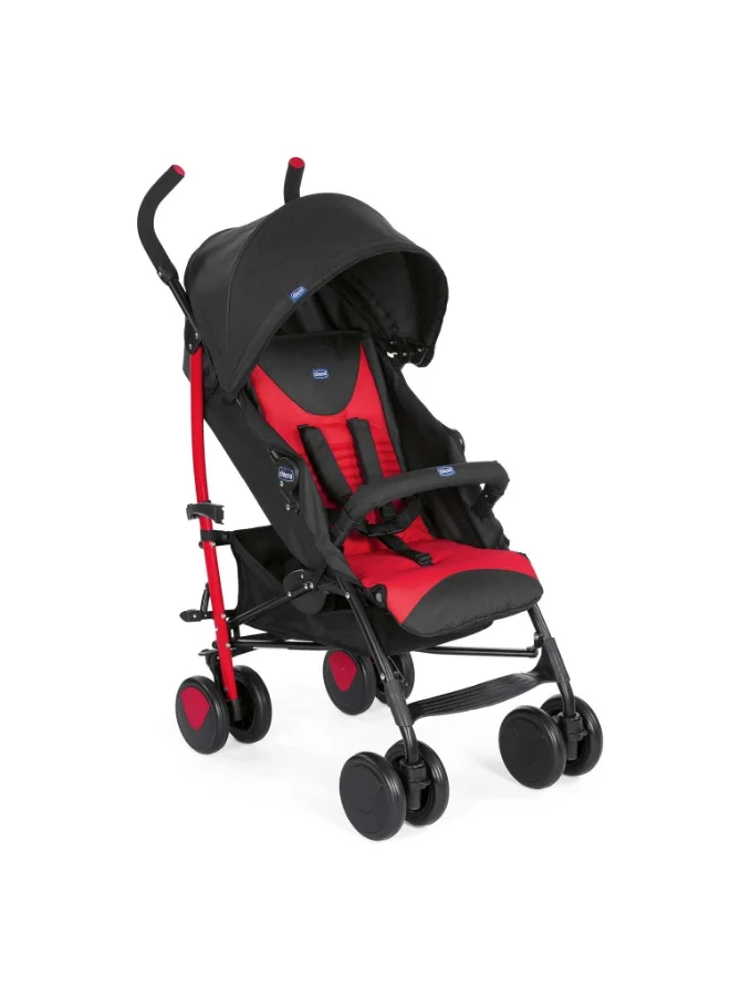 Premium Lightweight Compact Stroller with Bumper Bar, Adjustable Reclining Seat for Infants and Toddlers (Red, Up to 22 kg) 1eeuo