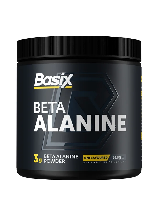 Basix Beta Alanine Powder Premium Sports Supplement (Unflavoured, 310g) z5iff