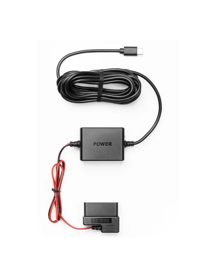 Premium OBD-II Hardwire Kit for Dash Cam with Continuous Power Supply and Type-C Connector (1 Piece) qkvs4