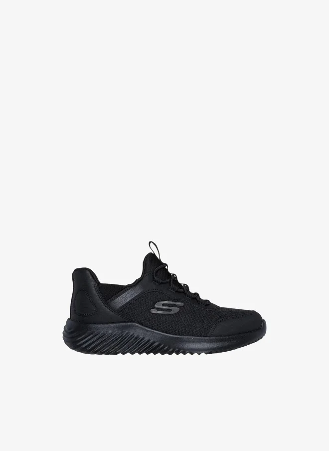 Premium Lightweight Athletic Sneakers for Kids (Comfortable Breathable Mesh Shoes, Black, 20 cm) q112l