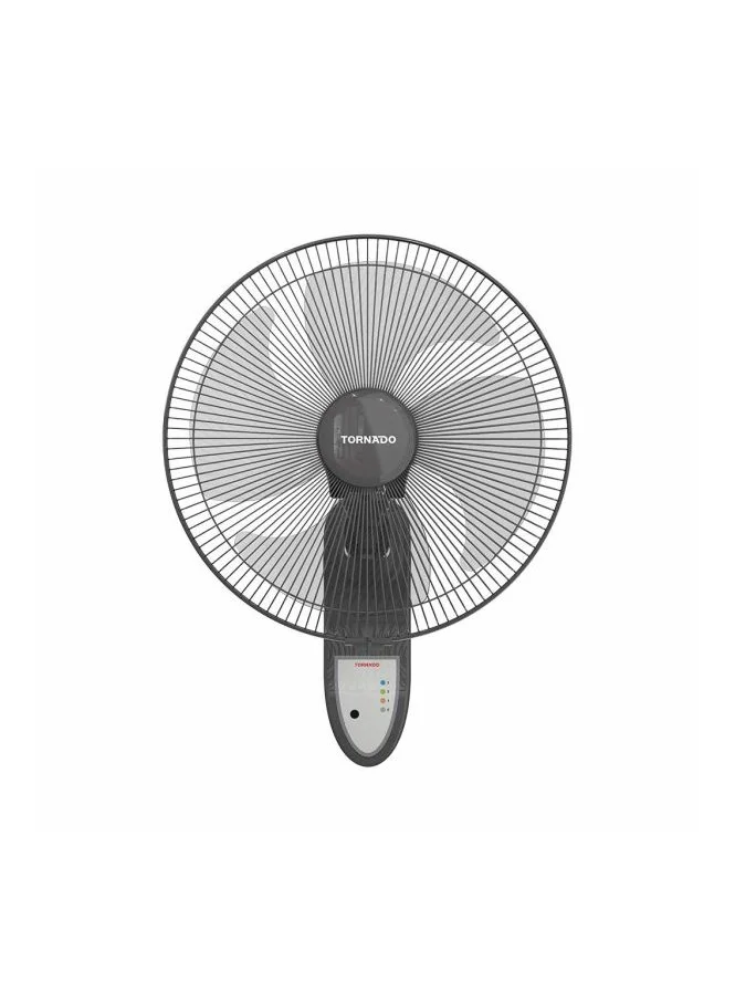 Premium Wall-Mounted Cooling Fan 16 Inch 4-Blade Remote Control System (Grey, 40 cm) uyucd