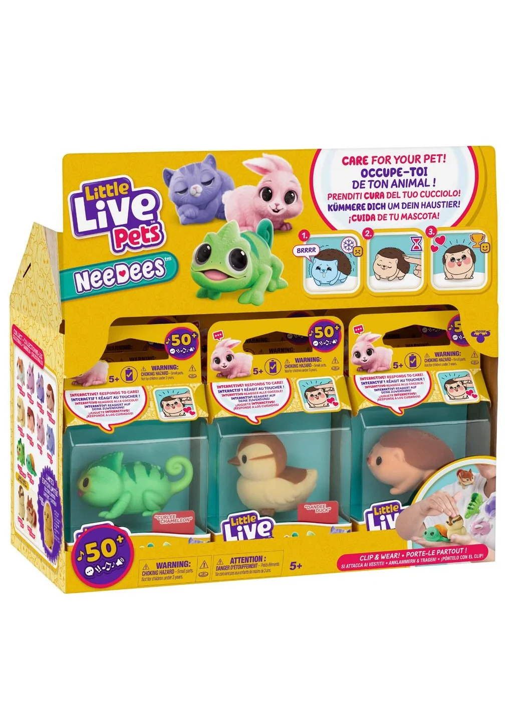 Interactive Electronic Pet Toy NeeDees Responsive Plush Companion (1 Piece, Assorted Styles) 3ub5o