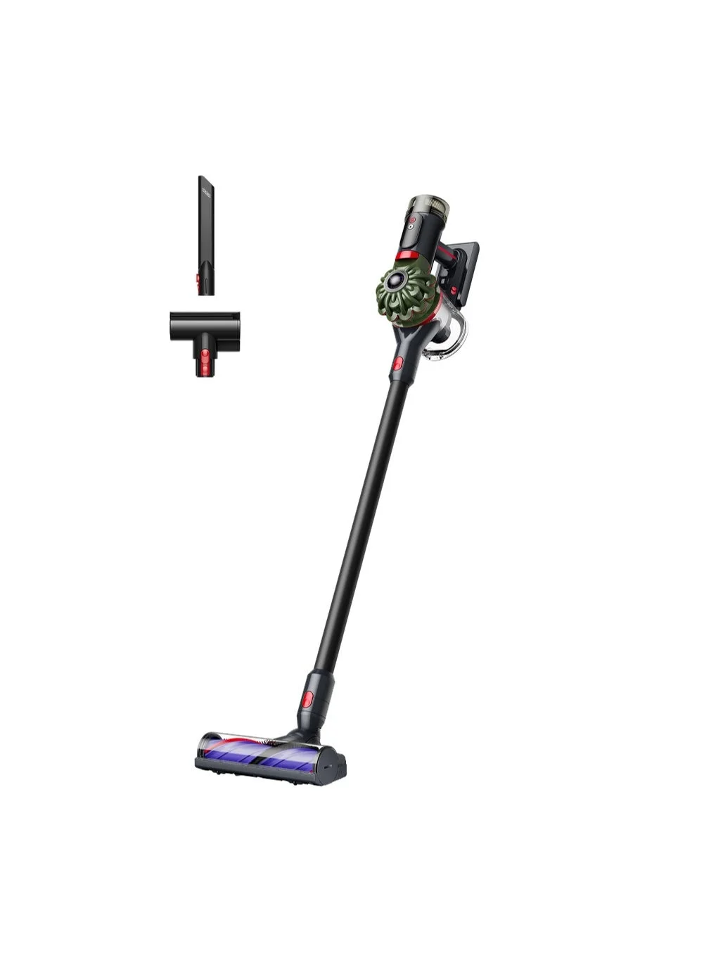 High-Speed Ionic Cordless Vacuum Cleaner Powerful Suction Lightweight Handheld Stick Vacuum (Black, 0.5 L) 83yje