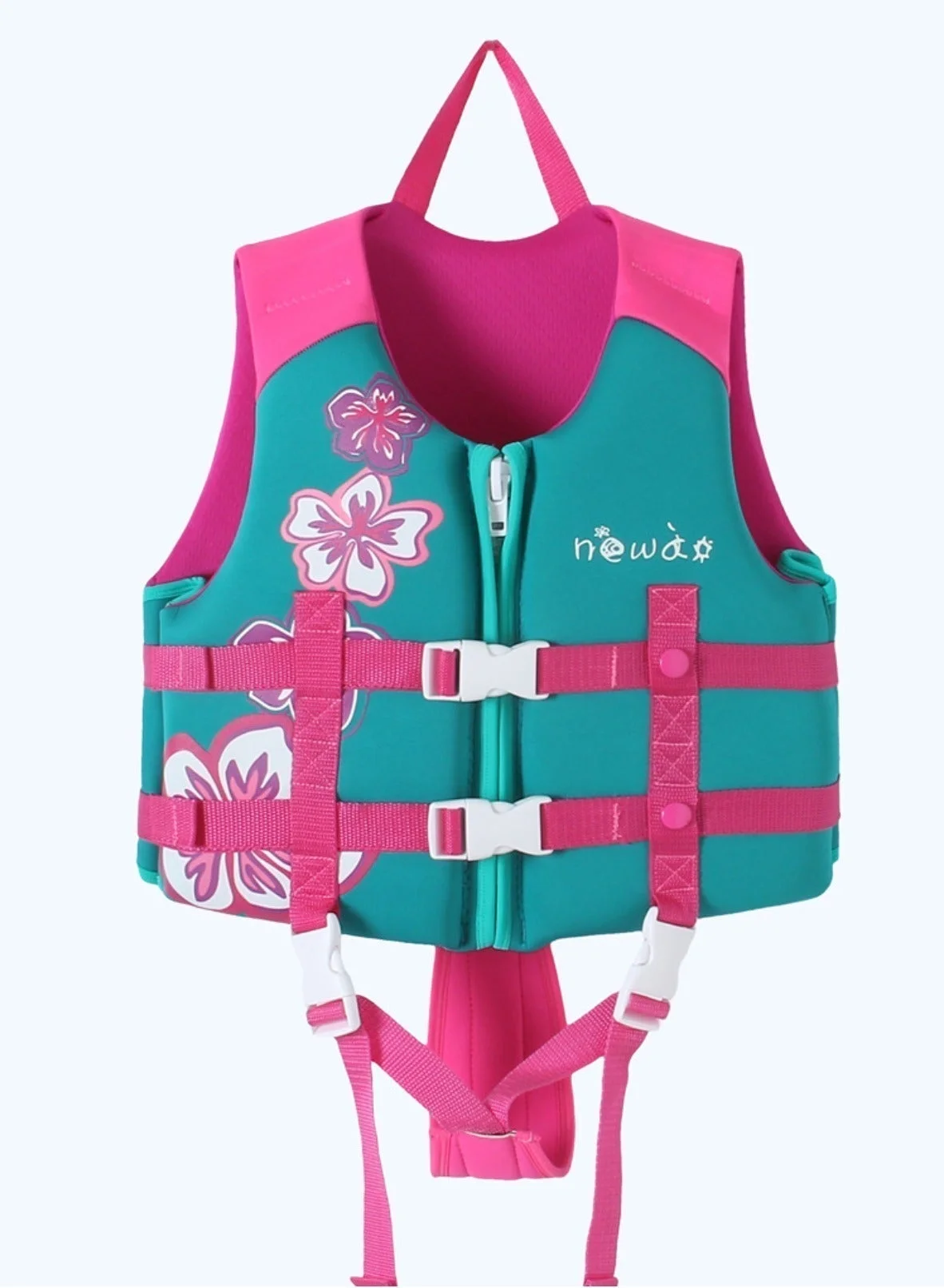 Premium Kids Swimming Float Vest with Safety Strap Adjustable Buoyancy Aid for Pool and Beach (Pink, 14-36 kg) 2zdcn