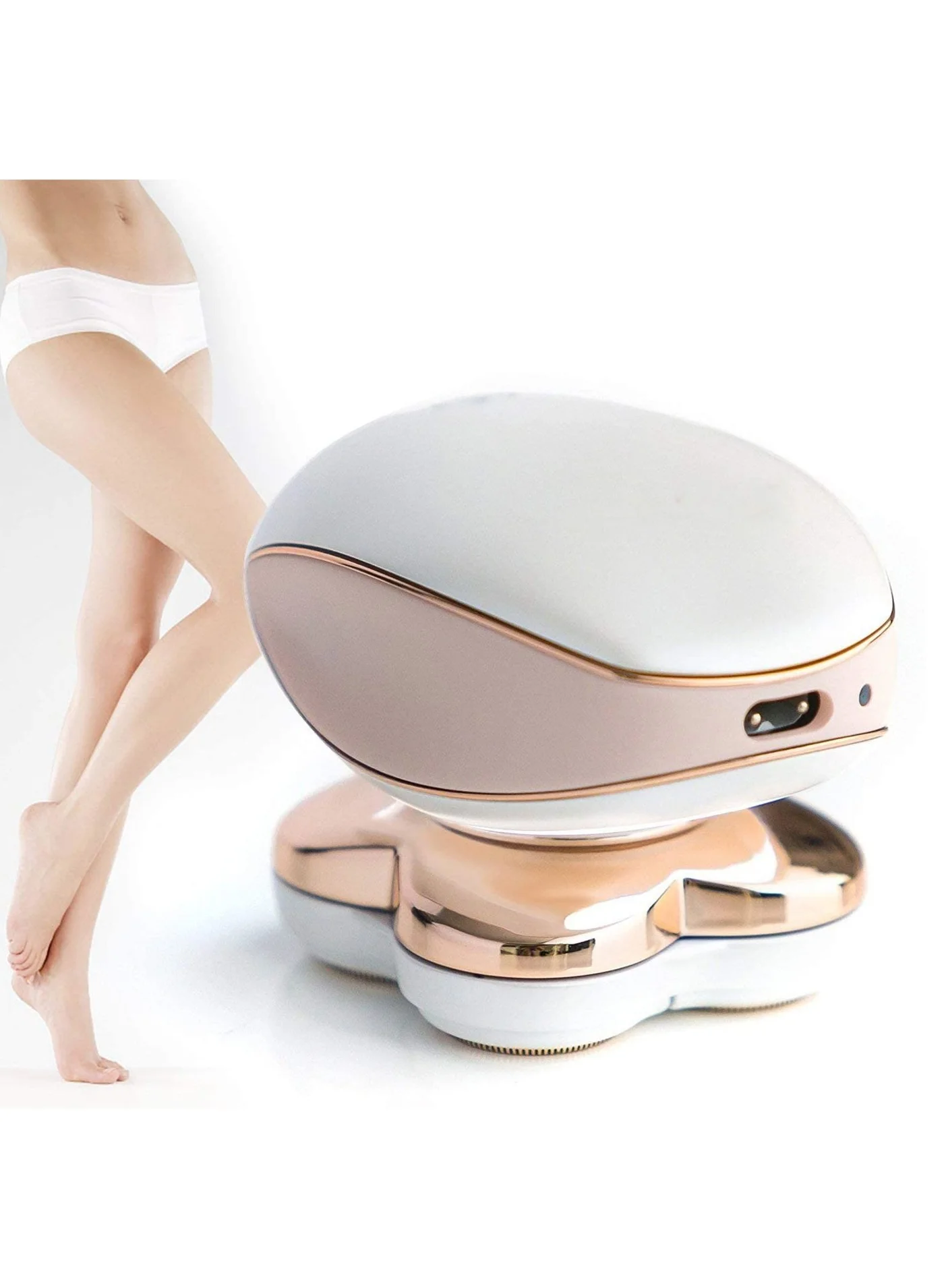 DubaiGallery Electric Hair Remover for Women Painless USB Rechargeable Portable Body Epilator (White, 1 Piece) eddvg
