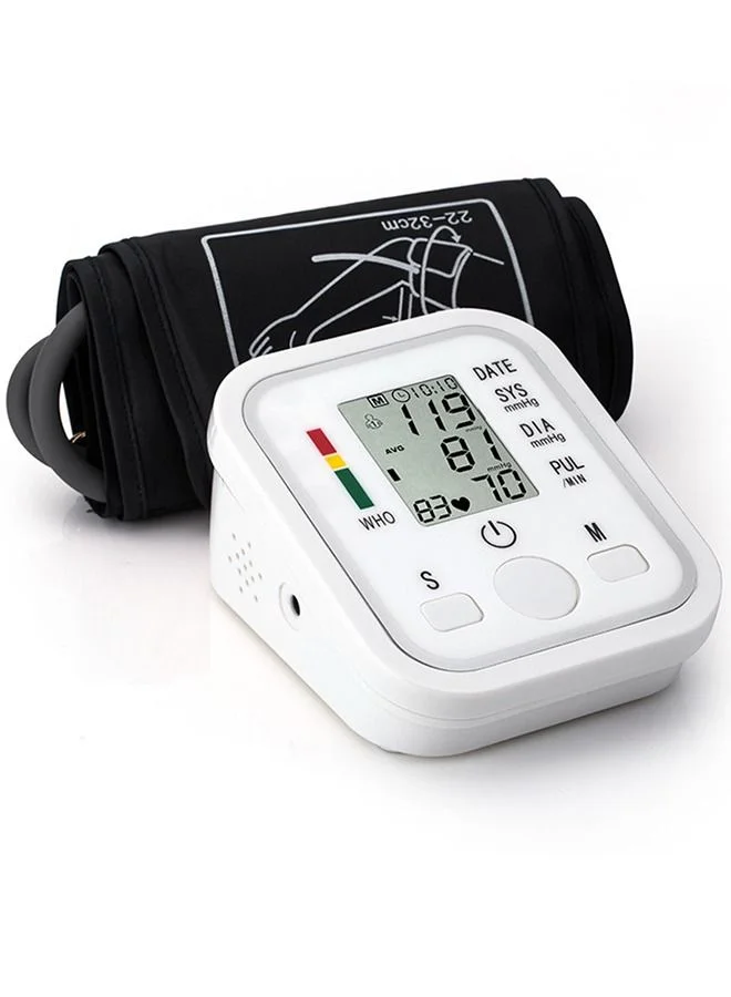Arabest Portable Digital Blood Pressure Monitor Upper Arm Electronic Sphygmomanometer (1 Unit) 9o7qd