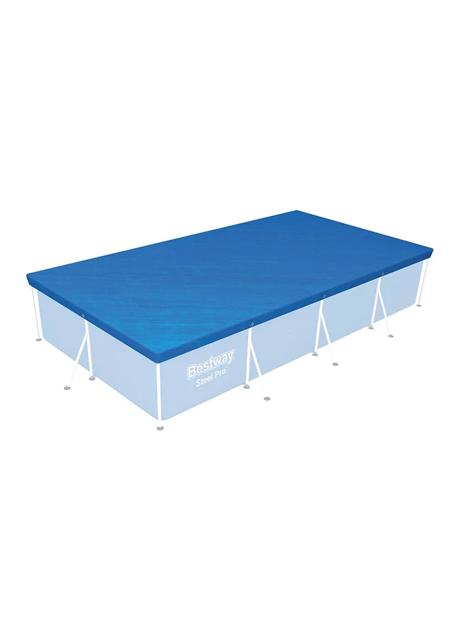 Premium Rectangular Pool Cover Durable Waterproof Protective Tarp for Above Ground Pools (400x211cm) hblda