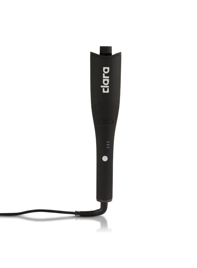 CLARA Automatic Hair Curling Iron Professional Rotating Ceramic Curler (Black) yqedp
