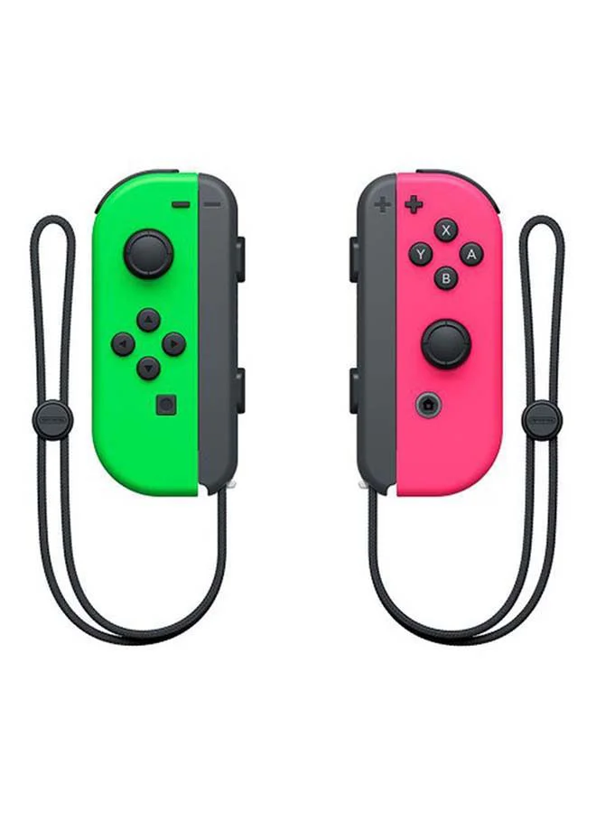Handheld Gaming Wireless Controller Replacement Set for Console (Neon Pink/Neon Green, 2 Pack) zijnv