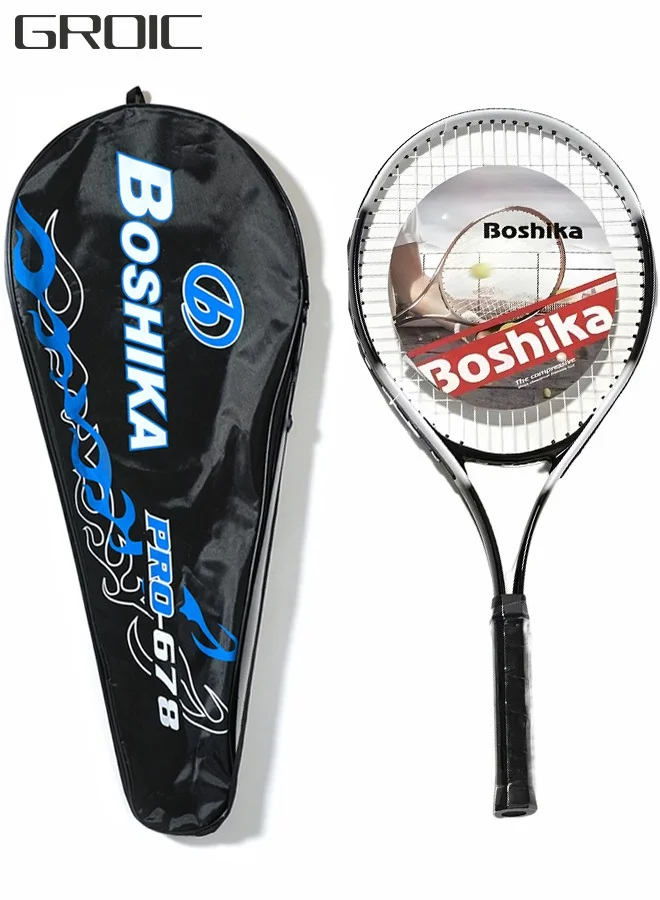 GROIC Tennis Racket Set for Adults, Lightweight Shock-Absorbent Racquet with Carrying Bag (600g, 105 sq in) mnho8
