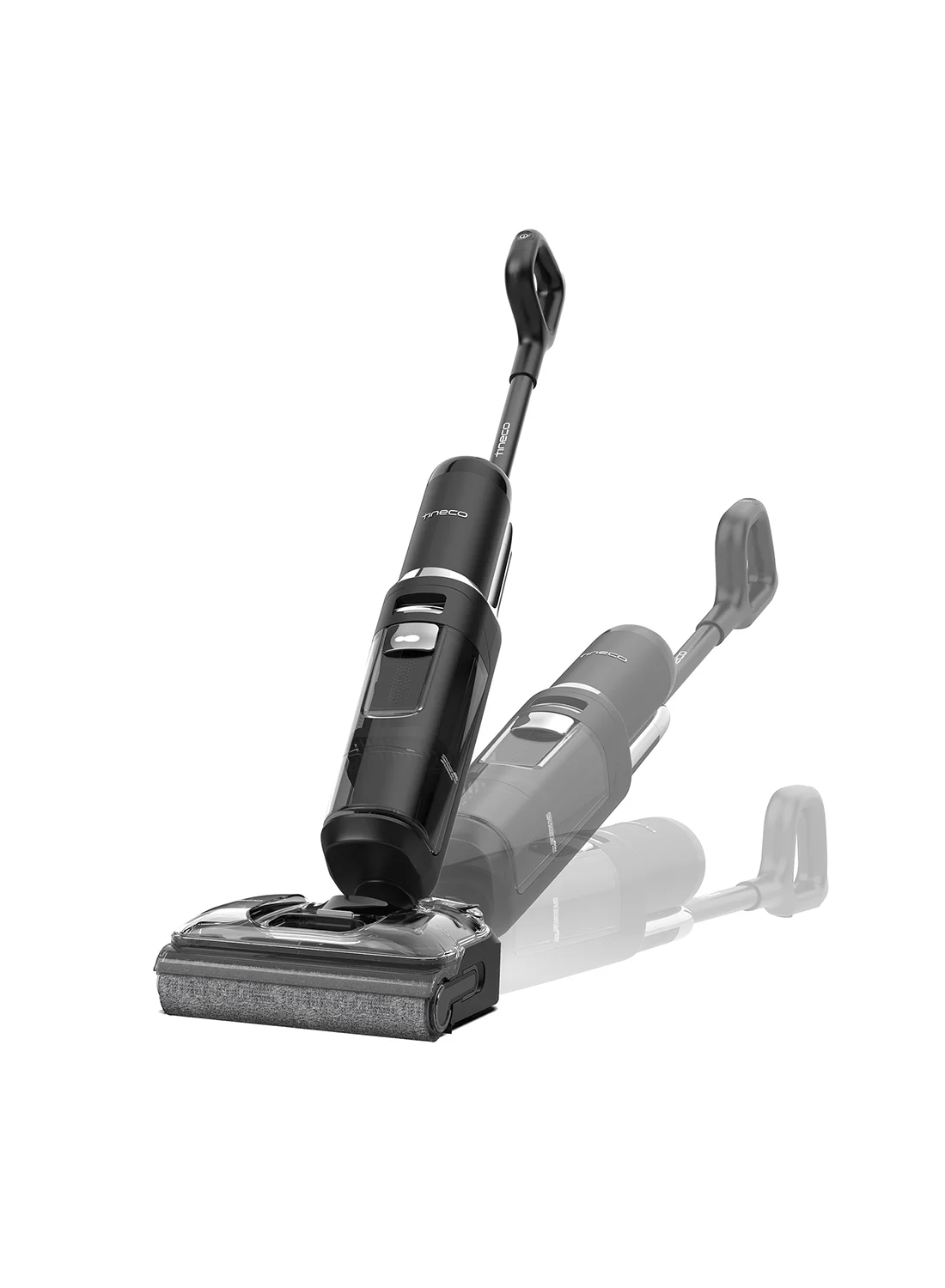 Premium Cordless Wet Dry Vacuum Cleaner, 180¡ã Lay-Flat Design, Dual-Sided Edge Cleaning, High-Performance Floor Washer (Black, 1 L) 2ifng