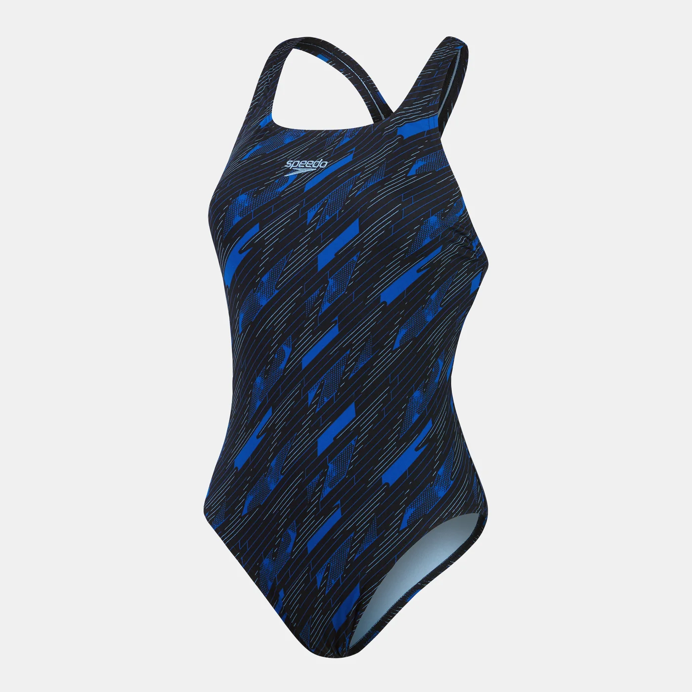 Premium Printed One-Piece Swimsuit for Women Athletic Sportswear (Black, Medium) ffp2p