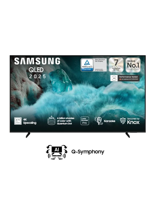 Ultra-HD 85-Inch QLED 4K Smart TV, Ultra-HD Upscaling, Premium Home Cinema Display, 50Hz Refresh Rate (Black, 215 cm) nd4ov