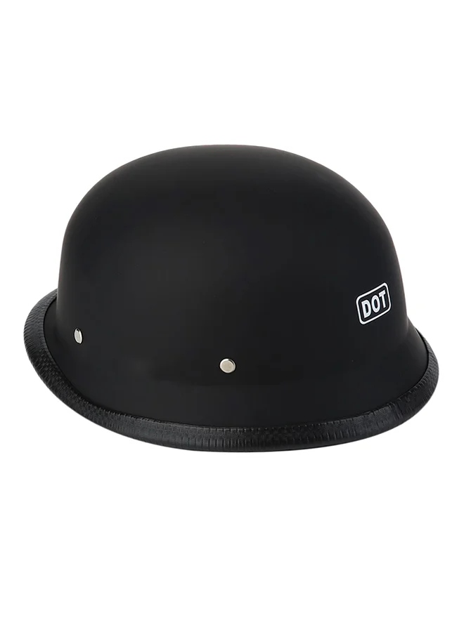 OUTAD Vintage German Style Half Face Motorcycle Helmet Premium Lightweight Protective Gear for Riders (Black, L) rsvxq