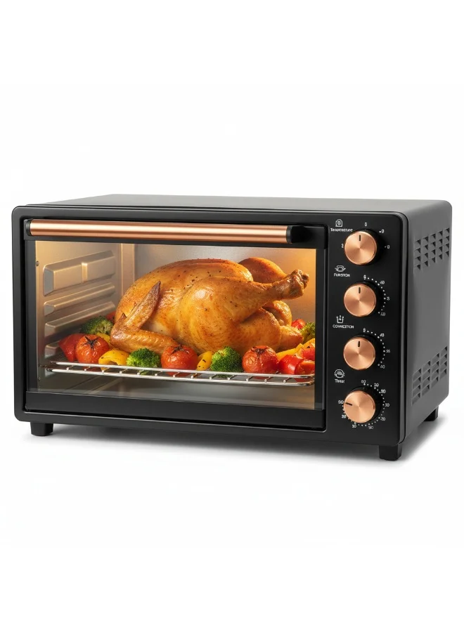 AFRA Electric Oven Toaster with Convection and Rotisserie (Black, 120 L, 2800 W) 6fqfs