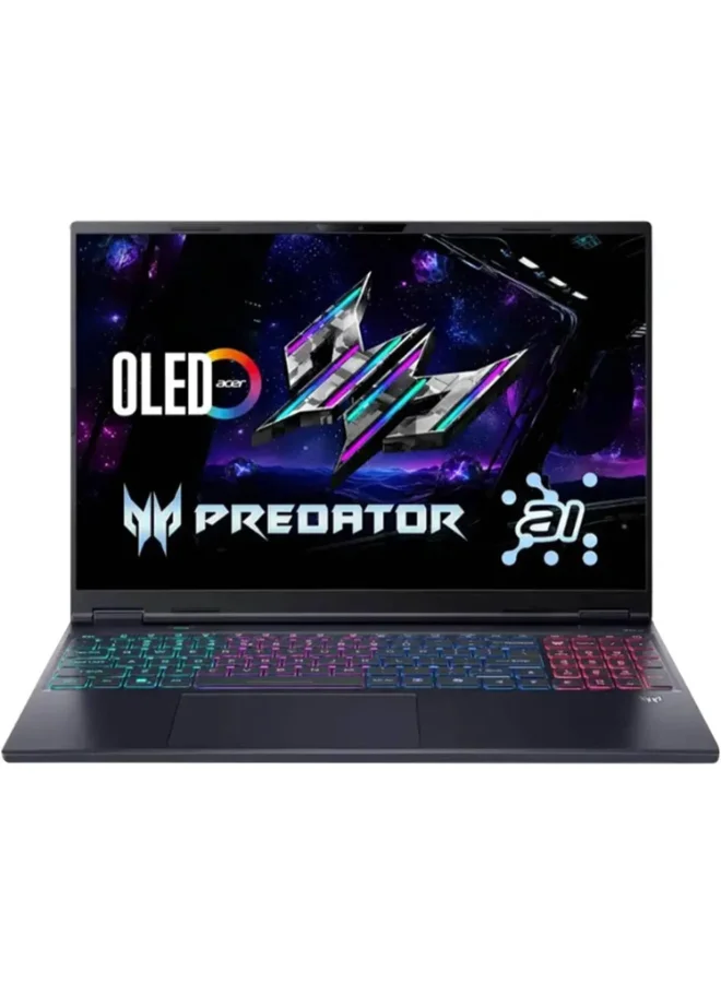 Premium AI Gaming Laptop 16-inch WQXGA OLED 240Hz Display, Core Ultra 9, 16GB RAM, 1TB SSD, 8GB GPU (Black, 16-inch) 8s3k1