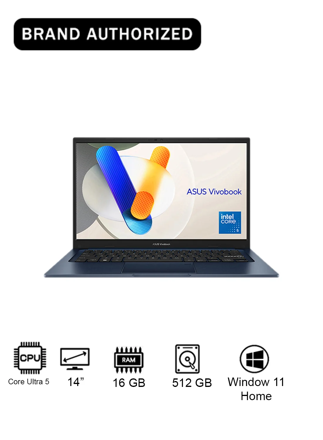Premium 14-Inch Laptop 16GB RAM 512GB SSD Intel Core 5 Processor Windows 11 Home (Quiet Blue) n5pfm