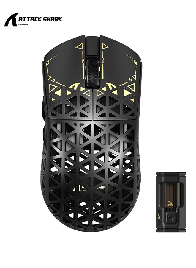 Attack Shark R5Ultra 8K Carbon Fiber Wireless Gaming Mouse (42g Ultra-Lightweight, 42,000 DPI, Tri-Mode Connectivity) ytbtb