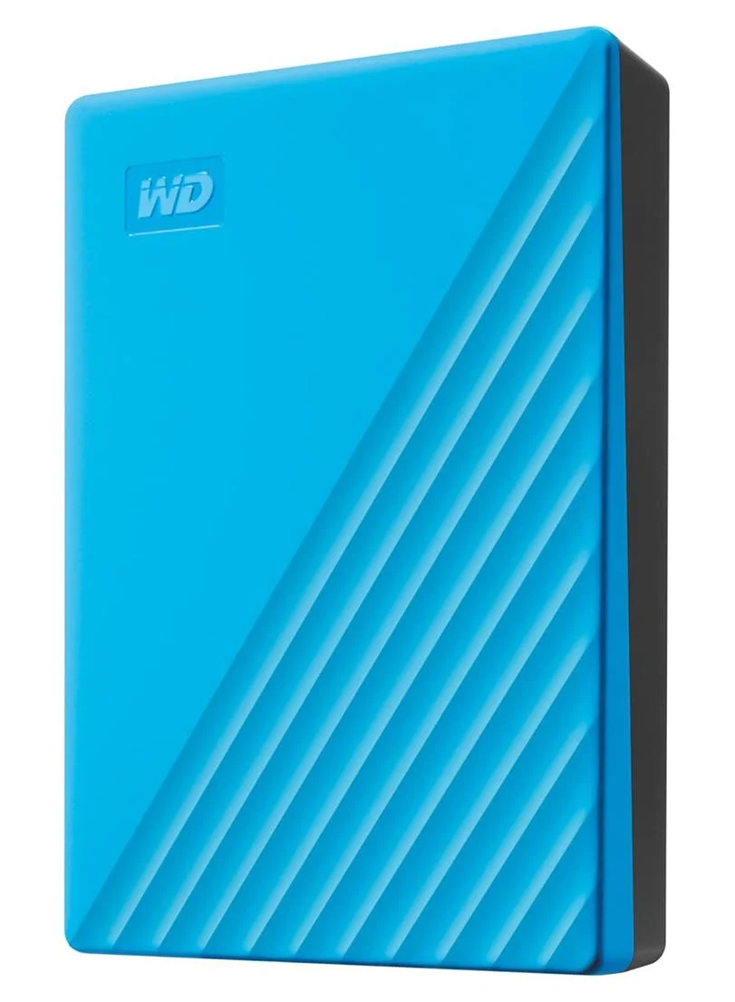 Portable External Hard Drive 6TB USB 3.0 High-Speed Data Storage with Password Protection (Blue, 6TB) q7ilu