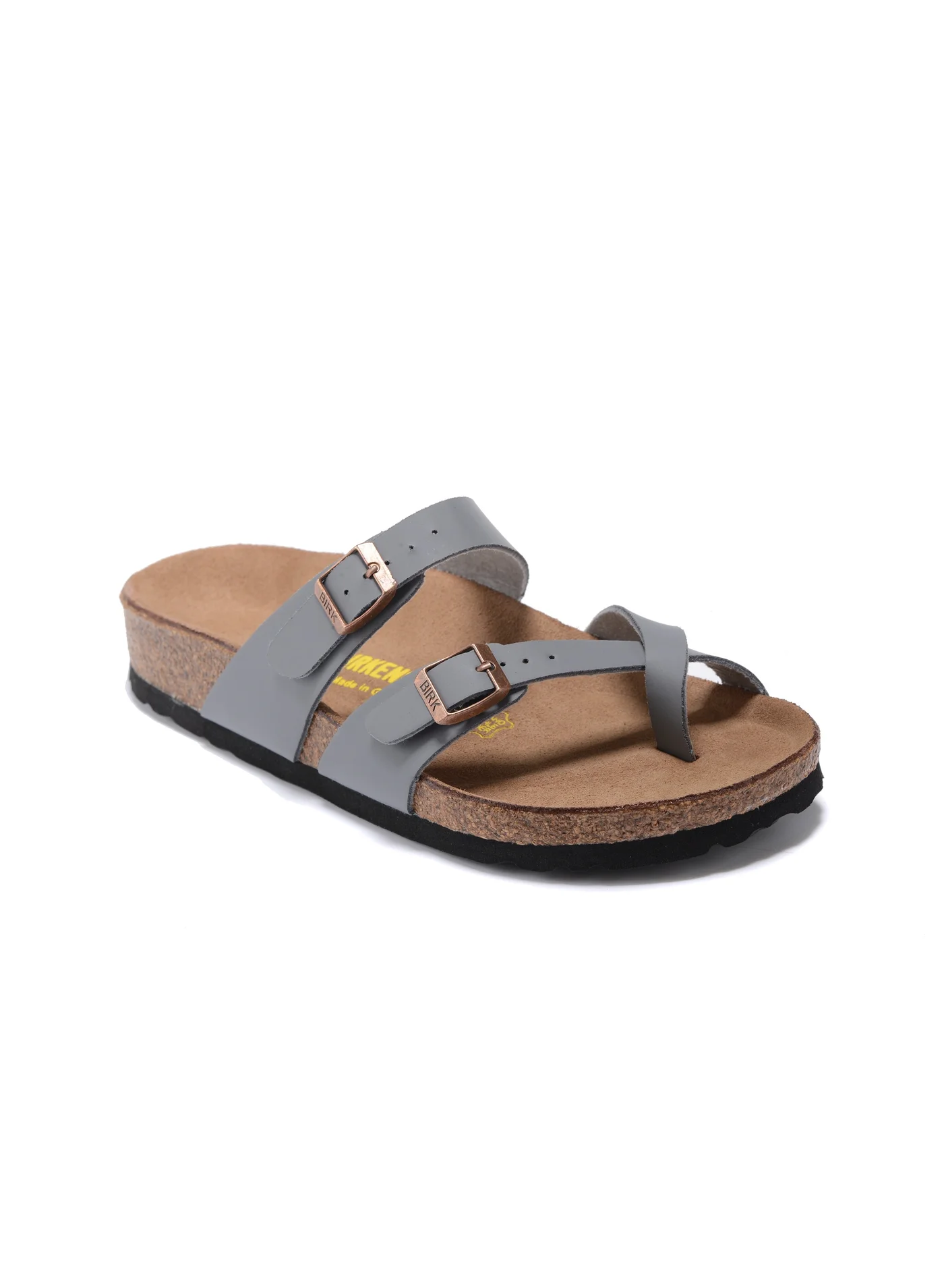 Birkenstock Mayari Birko-Flor Sandals Premium Adjustable Straps For Women (Black, 38 EU) 071m0