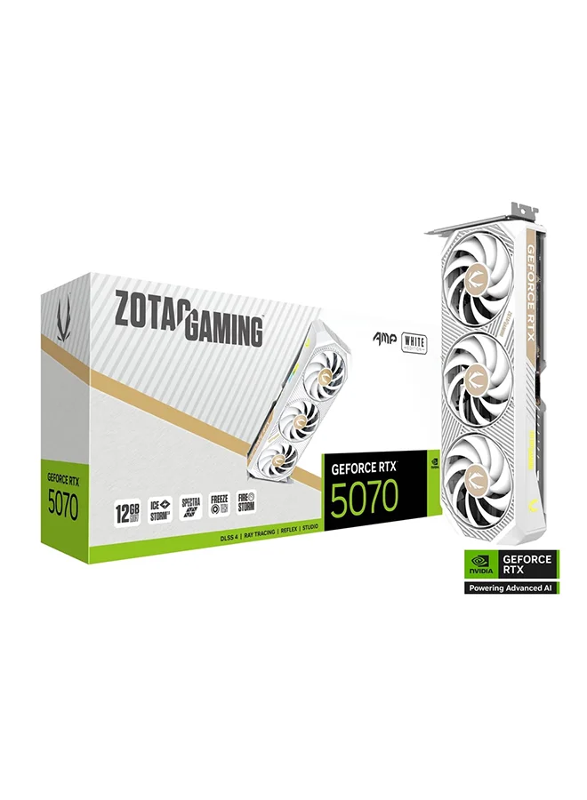 Premium Gaming Graphics Card 12GB GDDR7 White Edition (PCIe 5.0, 6144 CUDA Cores, RGB Lighting) jogez