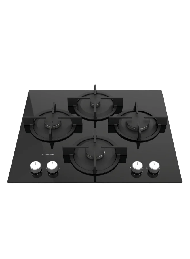 Premium 4-Burner Built-In Gas Hob Professional Kitchen Cooktop (Black, 60cm) 7vorr